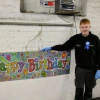 Lewis Celebrating his birthday