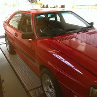 Mot test on a customers classic Audi Quattro