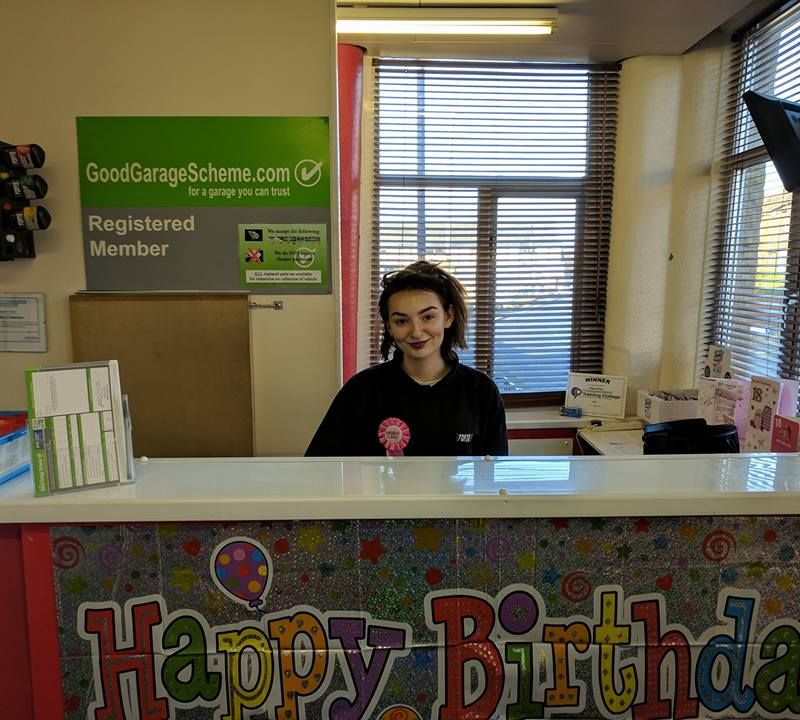 Megan celebrating her birthday