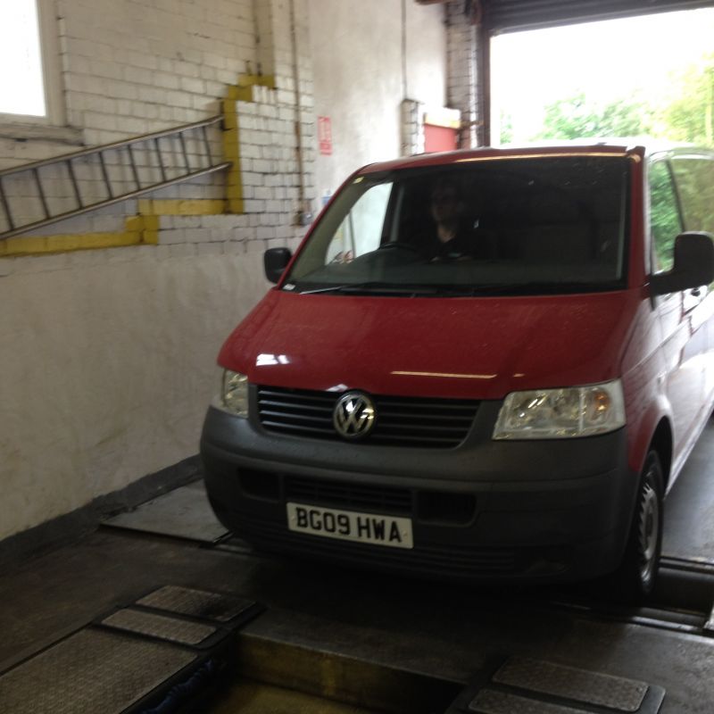 Richard MOT testing a van